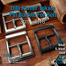 3 cm 1.2" Belt Buckle Metal Special Plating - Prong Pin Buckle S2136