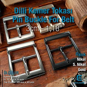3 cm 1.2" Belt Buckle Metal Special Plating - Prong Pin Buckle S2136