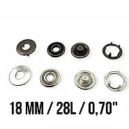 Tırnaklı Çıtçıt 17 mm Delikli Kapak ERC0017TIRPRK