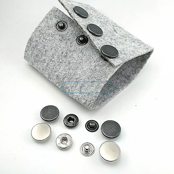 Çift Taraflı Çıtçıt Düğme 15 mm Çıt Çıt Düğme Para Tipi 4'lü Takım ERCB0015PR2K