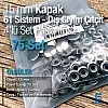 61 Çıtçıt Düğme 15 mm Paslanmaz Çelik Çıtçıt 75 Adet/Paket C0004P15PK