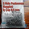 5 Nolu Kuşgözü Paslanmaz 8,5 mm 500 Ad/Paket ER0005PPK