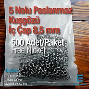 Eyelet 21/64"  Stainless 8.5 mm 500 Pcs/Pack ER0005PPK