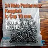 No 24 Kuşgözü Paslanmaz Çelik İç Çap 10 mm (250 Ad/Paket) ER0024PPK
