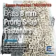 8 mm 0,31" Prong Snap Fasteners For Baby Clothes Ecru Color 500 Pieces ERBCLK0008PECRU