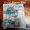 VT2 Çıtçıt 10 mm Mini 54 Çıtçıt Düğme Paslanmaz Çelik 100 Ad/Pkt ERC00P10PK