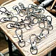Keychain Hook - 10 mm 0,4"Paris Hook Spring Swivel Hooks - Parrot Hook (50 Pcs / Pack) A 578PROMO
