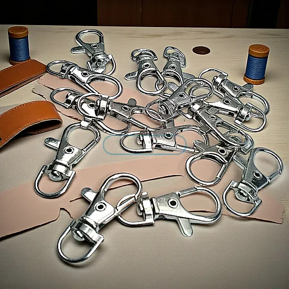 Keychain Hook - 10 mm 0,4"Paris Hook Spring Swivel Hooks - Parrot Hook (50 Pcs / Pack) A 578PROMO