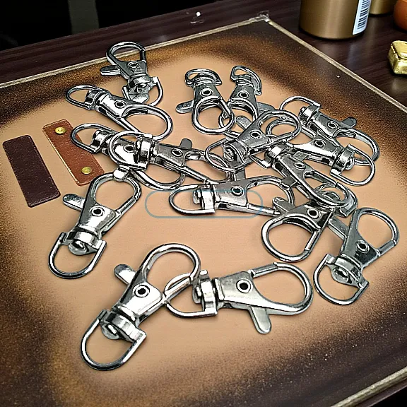 Keychain Hook - 10 mm 0,4"Paris Hook Spring Swivel Hooks - Parrot Hook (50 Pcs / Pack) A 578PROMO