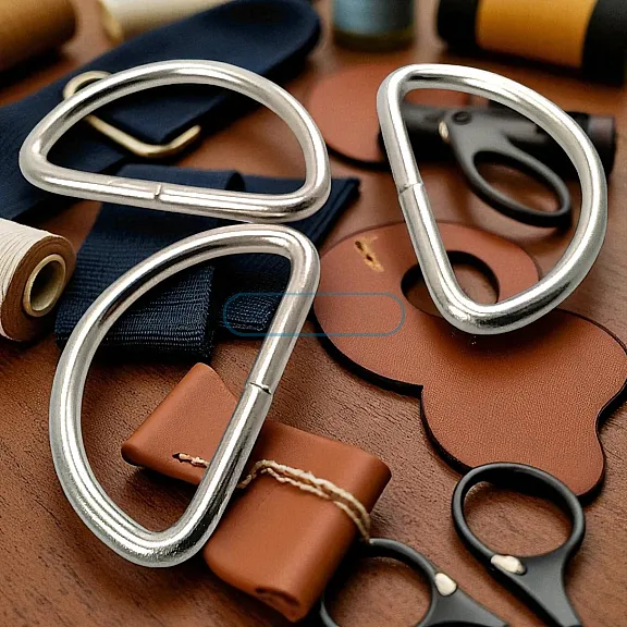 5 cm / 2" Iron D Buckle - Welded D Adjustment Buckle AL004210