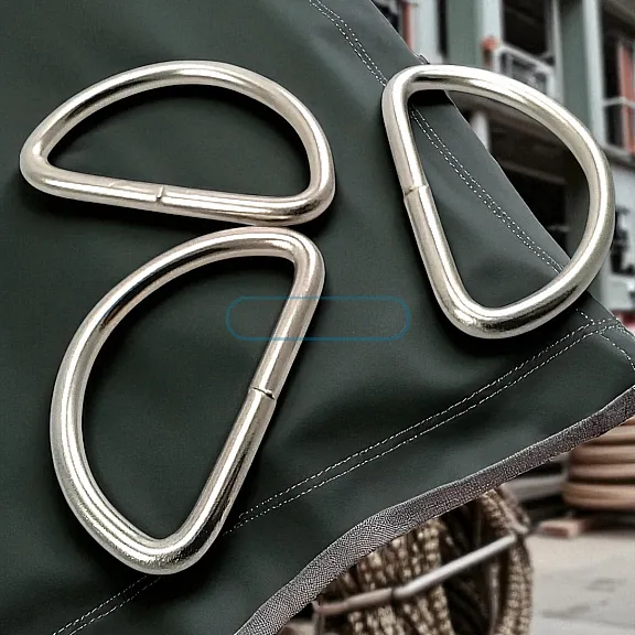 5 cm / 2" Iron D Buckle - Welded D Adjustment Buckle AL004210