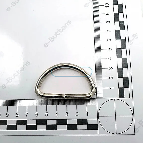 5 cm / 2" Iron D Buckle - Welded D Adjustment Buckle AL004210