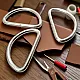 5 cm / 2" Iron D Buckle - Welded D Adjustment Buckle AL004210