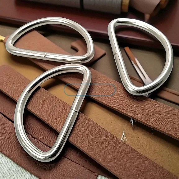 5 cm / 2" Iron D Buckle - Welded D Adjustment Buckle AL004210