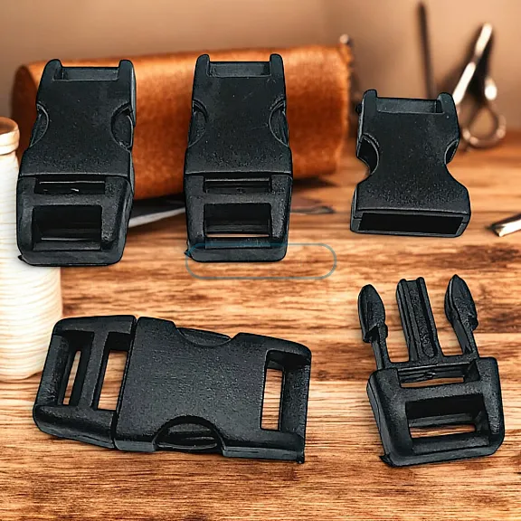 1 cm Geçmeli Plastik Palaska Tokası - Kilit Geçmeli Plastik Toka AL005492