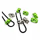 İki Delikli Metal Stoper 4,5 mm Delik Çaplı Fıstık Yeşili Estetik Model - Zamak Stoper CGT0001PROMO