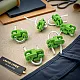 Two Hole Metal Stopper 4.5 mm Hole Diameter Pistachio Green Aesthetic Model - Zinc Alloy Stopper CGT0001PROMO