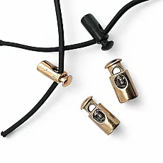 Tek Delikli Küçük Yassı Metal Stoper 3,5 mm Delik Çaplı Üstten Basmalı Model - Zamak Stoper CGT0033