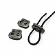Metal Büyük Oval Stoper İki Delikli 5 mm Delik Çaplı Stoper - Üstten Basmalı CGT0046
