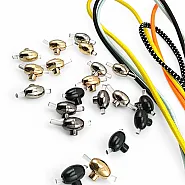 Tek Delikli Metal Stoper Minik Model 3 mm Delik Çaplı Üstten Basmalı - Zamak Stoper E 2221
