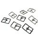 12 mm Shoe Buckle - 1.2 cm - 0,47" Metal Buckle E 2262