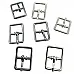12 mm Shoe Buckle - 1.2 cm - 0,47" Metal Buckle E 2262