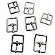 12 mm Shoe Buckle - 1.2 cm - 0,47" Metal Buckle E 2262