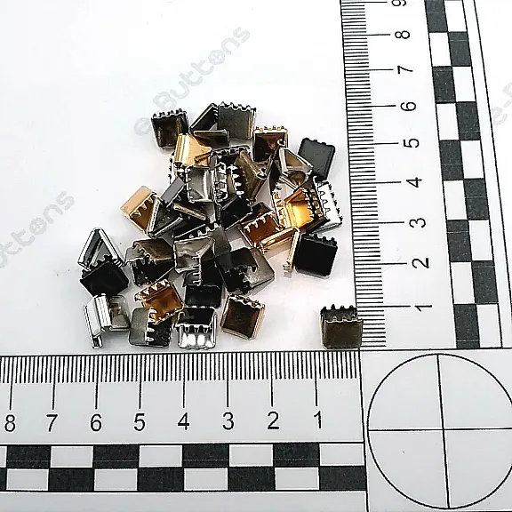 Bağucu Kıstırma 8.8 mm x 8.1 mm - Pirinç Kapalı Kenarlı Kıstırma Bağ Ucu DGK0008K