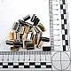 Bağucu Kıstırma 14 mm x 7 mm - Pirinç Açık Kenarlı Kıstırma Bağ Ucu DGK0015