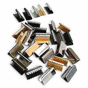 Bağucu Kıstırma 14 mm x 7 mm - Pirinç Açık Kenarlı Kıstırma Bağ Ucu DGK0015