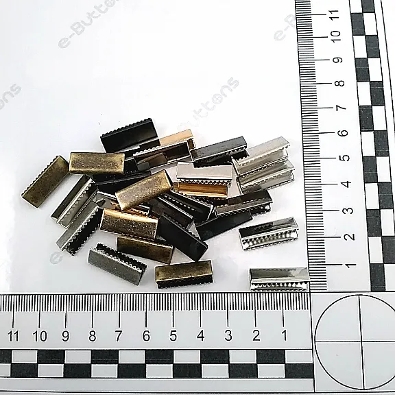Kıstırma Bağucu 20 mm x 7.6  mm - Açık Kenarlı Kıstırma Bağ Ucu Pirinç DGK0020
