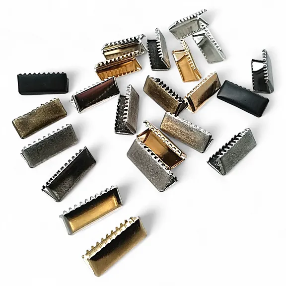 Kıstırma Bağucu 21 mm x 8.4  mm - Kapalı Kenarlı Kıstırma Bağ Ucu Pirinç DGK0020K