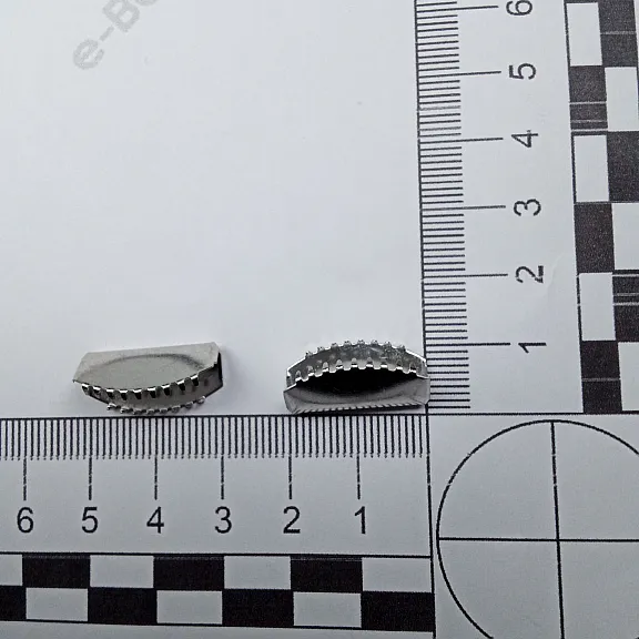 Kıstırma Bağucu 20 mm x 7.6  mm - Kapalı Kenarlı Kıstırma Bağ Ucu Pirinç DGK0020SK