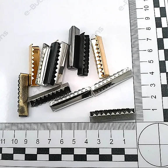 Bağucu Kıstırma 35.3 mm x 8.2 mm - Pirinç Kapalı Kenarlı Kıstırma Bağ Ucu DGK0035K