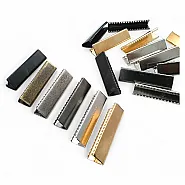 Cord End Pinch 40 mm x 10 mm - Brass Open Edge Pinch Cord End DGK0040