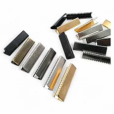Bağucu Kıstırma 40 mm x 9 mm - Pirinç Açık Kenarlı Kıstırma Bağ Ucu DGK0040