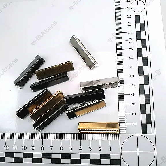 Bağucu Kıstırma 40 mm x 10 mm - Pirinç Açık Kenarlı Kıstırma Bağ Ucu DGK0040