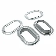 Galvaniz Oval Kuşgözü 42 mm x 23 mm İç Çaplı DT00066VL
