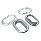Galvanized Oval Eyelet 42 mm x 23 mm Inner Diameter DT00066VL