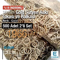 Bra Strap Adjustment Buckle Gold 10 mm and Ring 500 pcs/Pack PBT0006PROMO