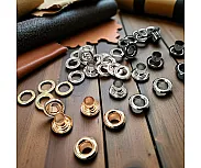 Flat Eyelets - Brass Metal