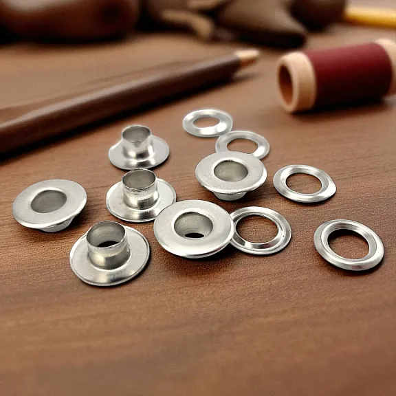 Flat Eyelet Wide 1/4"  Brass 6,2 mm (500 Pcs/Pack) ERDG0004PR
