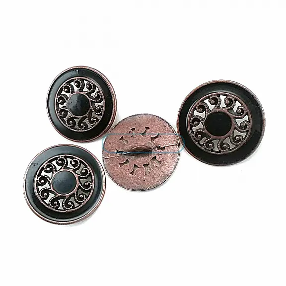 Vintage Görünümlü Metal Ayaklı Düğme 25 mm - 40 Boy D 0011