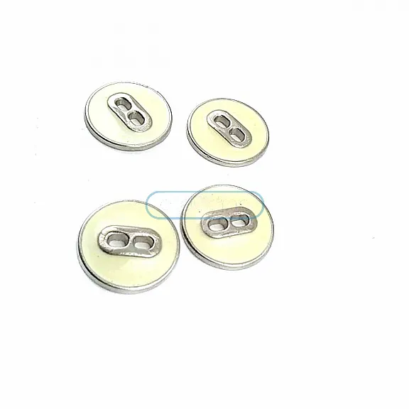 Mineli İki Delikli Sade Düğme 17 mm - 27 Boy D 0021