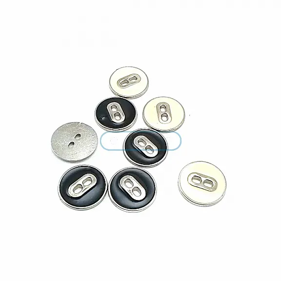 Mineli İki Delikli Sade Düğme 17 mm - 27 Boy D 0021