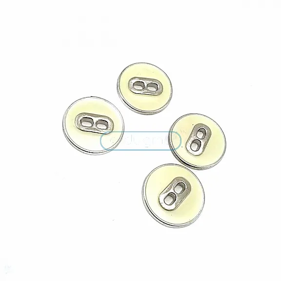 Mineli İki Delikli Sade Düğme 17 mm - 27 Boy D 0021