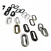 2,5 cm Oval Eyelet Brass Metal K0012