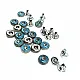 Rhinestone Blue Design Rivet 10 mm 16 L R0015
