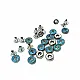 Rhinestone Blue Design Rivet 10 mm 16 L R0015