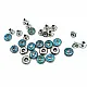 Rhinestone Blue Design Rivet 10 mm 16 L R0015